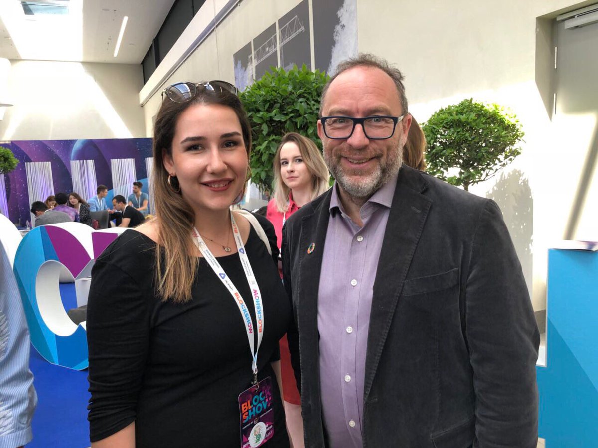 ColendiApp's tweet image. We are glad to meet you @jimmy_wales in #Blockshow in Berlin! #Colendi