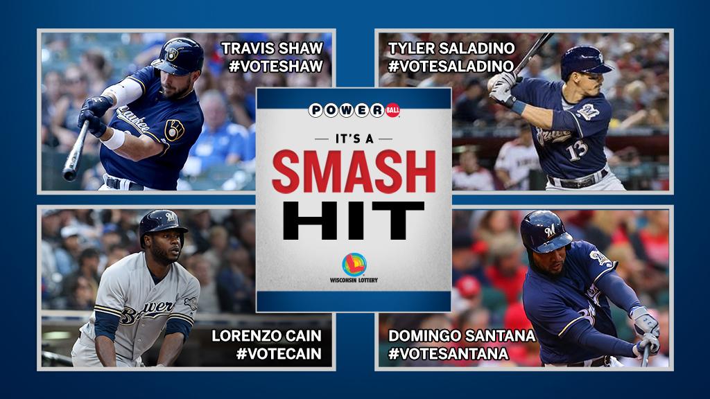 Brewers's tweet photo. Vote for the best @wilottery Powerball HR of the week. Visit https://t.co/cUxoAFtpgV & reply with #PowerballHR by 6/4 for your chance to win. No purchase necessary, void where prohibited. https://t.co/y2q857jmIO https://t.co/Q3R6iQMMf1