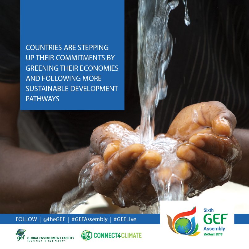 Connect4Climate's tweet photo. Low-carbon resilient world = Better life!

Countries are greening their economies but there’s still more to be done. How? Join the #GEFLive at #GEFAssembly, an opportunity to raise ambition: https://t.co/kmyZDcOZI3 https://t.co/MYdPgeNimV
