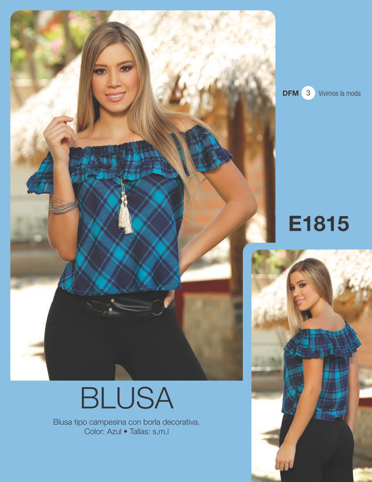 DFans al Twitter: "NUEVO CATALOGO E1815 - BLUSA TIPO CAMPESINA CON BORLA DECORATIVA Tallas Síquenos en https://t.co/BGH2n2eclB #moda #jeans #blusas #catalogo #vestidos / Twitter