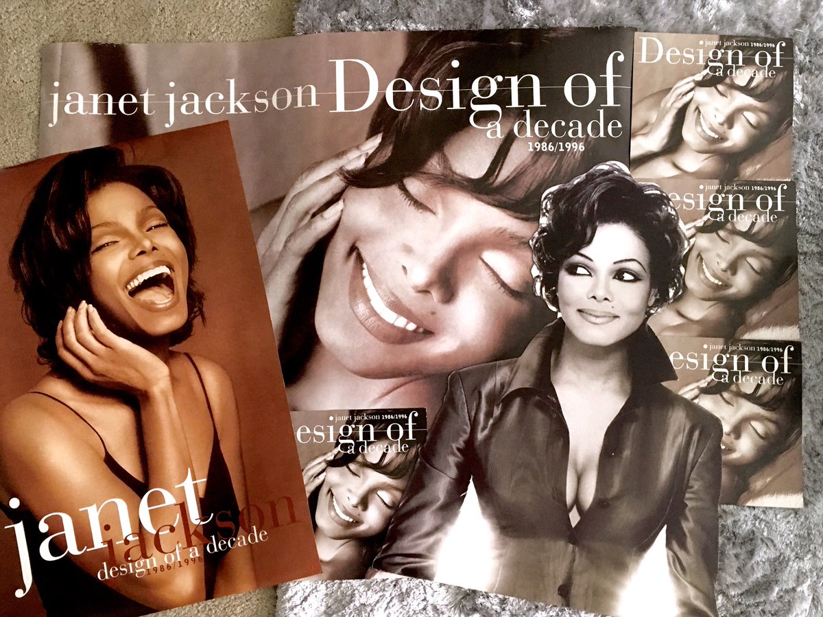 Celebrating 23 years of #janetjackson #designofadecade 1995 greatest hits  album ,my three rare different Janet Jackson design of a decade promotional  posters #jtribe #janfam #janetlegacymatters #icon_janet #dancewithjanet  #sotw2018 ..., image size:1200x899