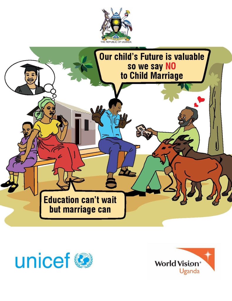 Because of our wonderful partnership with <a href="/UNICEFUganda/">UNICEF Uganda</a> , hundreds of girls across the country are increasingly living free from the fear of being forcefully married off. Say No to #ChildMarriage