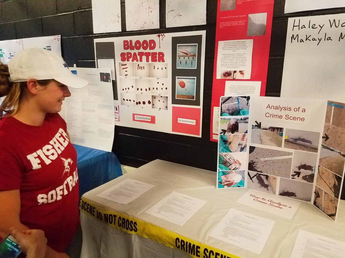 TogaFinance's tweet photo. @sscsdschools Forensic Science students presented their #GeniusHour projects today for the public.  Great example of real-world relevance, voice &amp; choice, and public product.  @BIEpbl #pblchat #StemEd https://t.co/gnIPBN5iEw