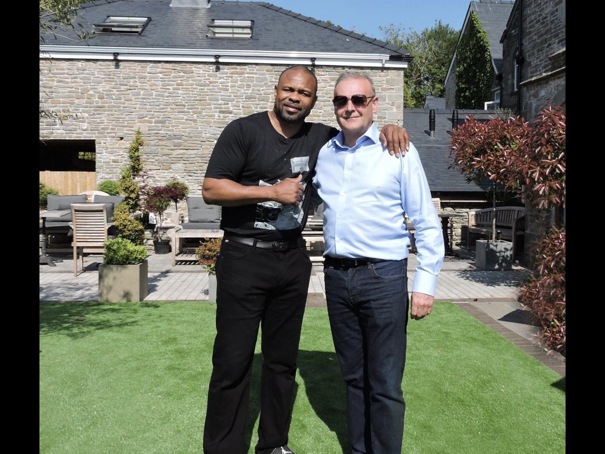 edsinvests's tweet image. What an absolute pleasure it has been to have the six world champion pound for pound fighter of the decade Mr Roy Jones Jnr stay at Lanelay Hall...