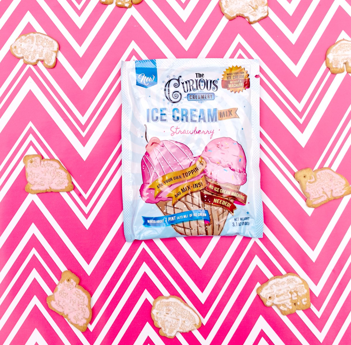 creamerycurious's tweet photo. What if you crushed up some animal cookies and mixed them into your favorite flavor ice cream? You're Welcome. #TheCuriousCreamery #MyCuriousCreation https://t.co/IjCN6KiMe2