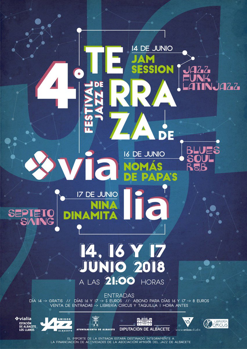 JazzAlbacete's tweet photo. Preparados ya para el 4º #festival de #jazz en #vialia #albacete https://t.co/0rexkULs8s