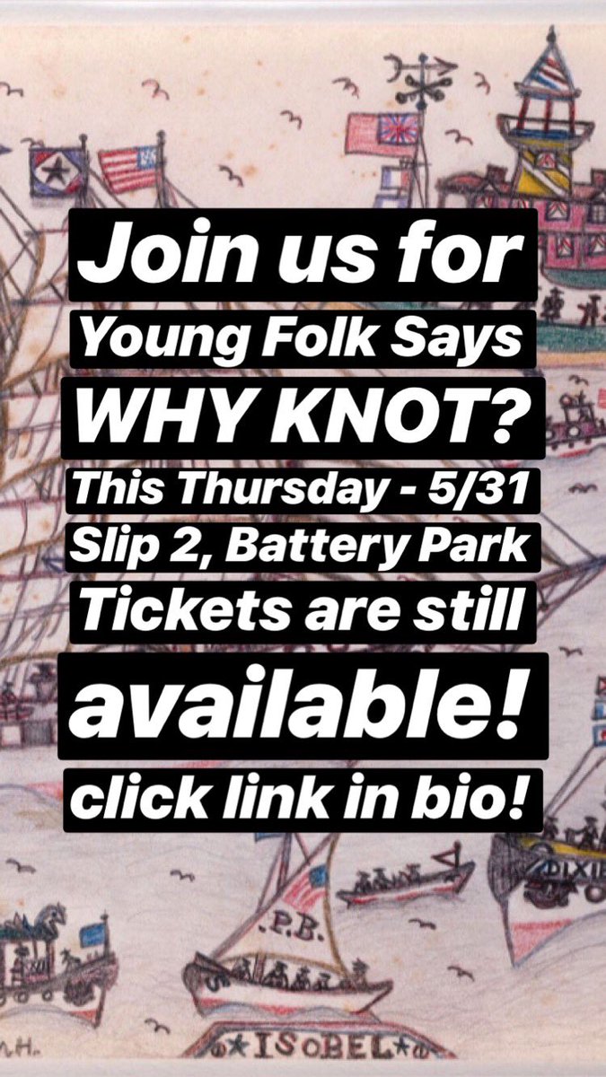 YNGFLK's tweet photo. Join us for Young Folk Says WHY KNOT? This Thursday! Tix available here: https://t.co/p15MHEDsjp… https://t.co/ZHB1syCPyW