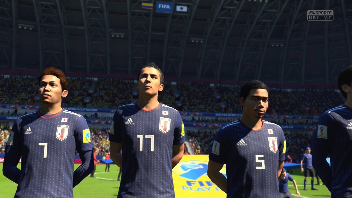 がーかや Twitter પર ちょっと遅れたけど ついにfifa18でワールドカップモードが配信されたのでちょこっとだけやってみた もちろんキーパーは中村航輔 結果は Fifa18 Fifa18worldcup 日本代表 中村航輔 ワールドカップ ロシア Rusia T Co