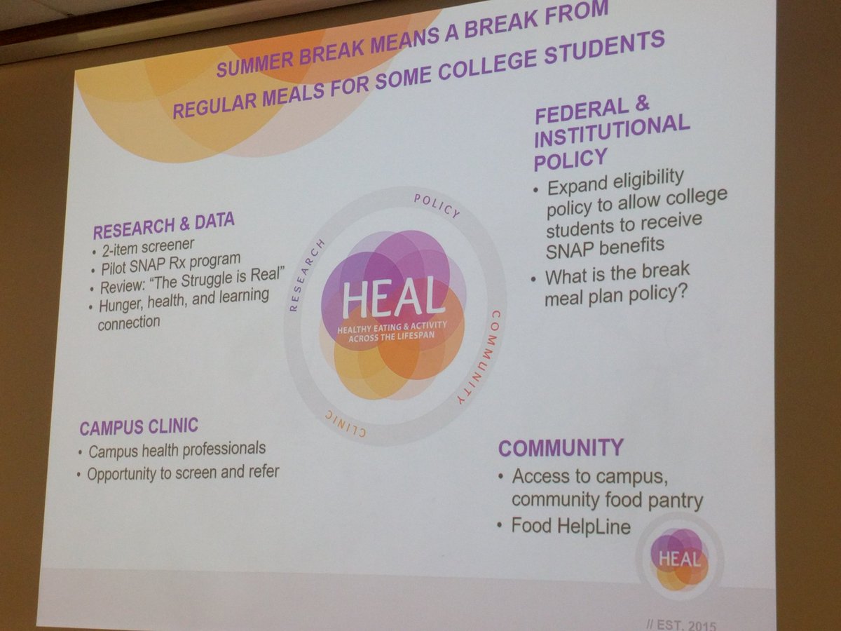 HEAL_umn's tweet photo. How can #Integration help reduce the burden of hunger in college students? @PH_Institute @UMNFamilyMed https://t.co/lOazNB7pm9