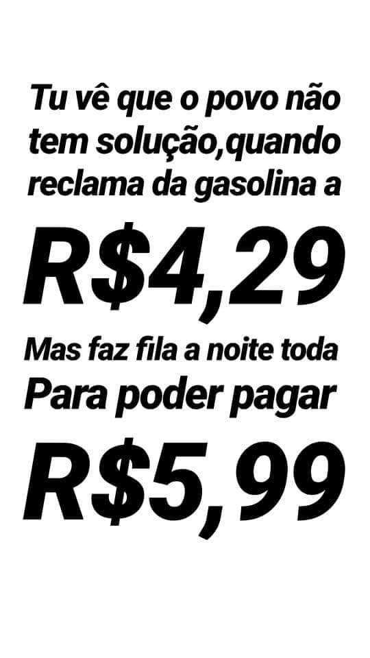 O povo merece o governo que tem.