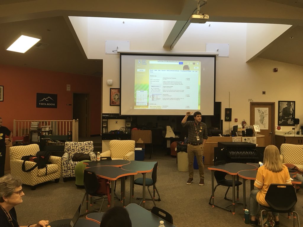 ndsteinmetz's tweet image. The incredible @bhwilkoff leading another @Google migration training for @aurorak12 staff as they move to a simpler, more efficient platform to work, collaborate, create, and impact lives of students. @apsPLP