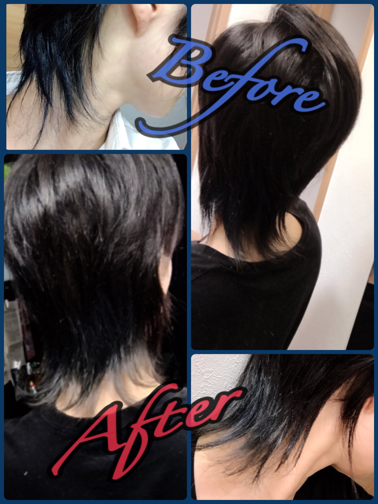 何様俺様黒猫様 Twitter இல உள ள ர いー感じに色抜けてきたらかそろそろカラーバター職人なる マニパニとエンシェールズどっちにしよかね 色落ち 見えないけどアッシュ マニパニ マニックパニック エンシェールズ 藍色 群青色 青峰カラー