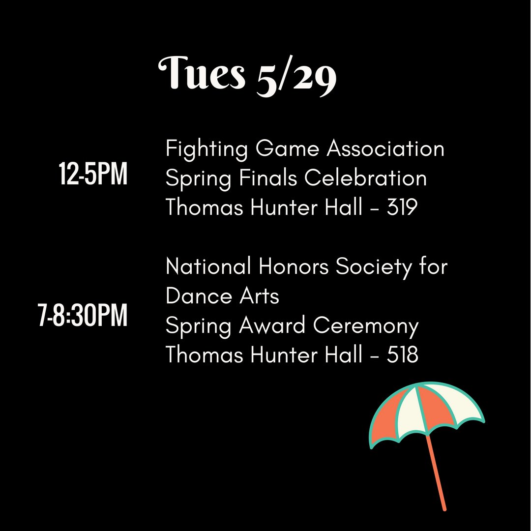 Hunters_OSA's tweet image. Here&apos;s your Events for the Week, Hunter! Hope you all had a great Memorial Day!