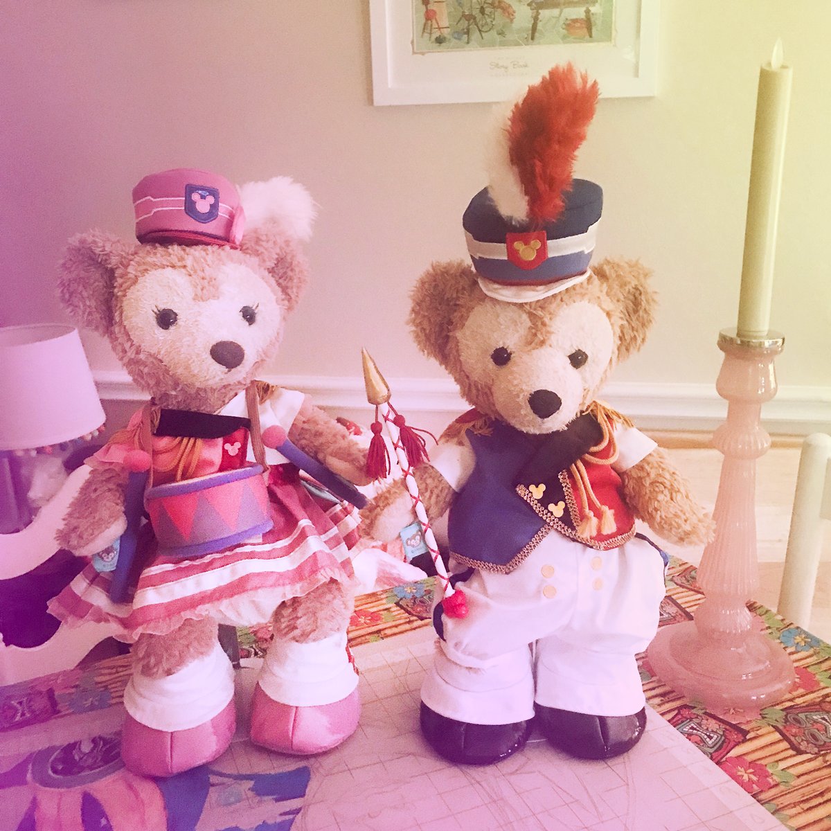 zipadsayidodah's tweet photo. Just wanted to give a quick shoutout to @noetma 
and @hwtmbihn for grabbin' us these ADORABLE #marchingband looks for #duffythedisneybear and #shelliemay from the #TDR35thanniversary!  We love them! 
.
#friendsofduffy #duffyandfriends #35thanniversarytokyodisneyland #tokyodisney https://t.co/ouQEOpM6Od