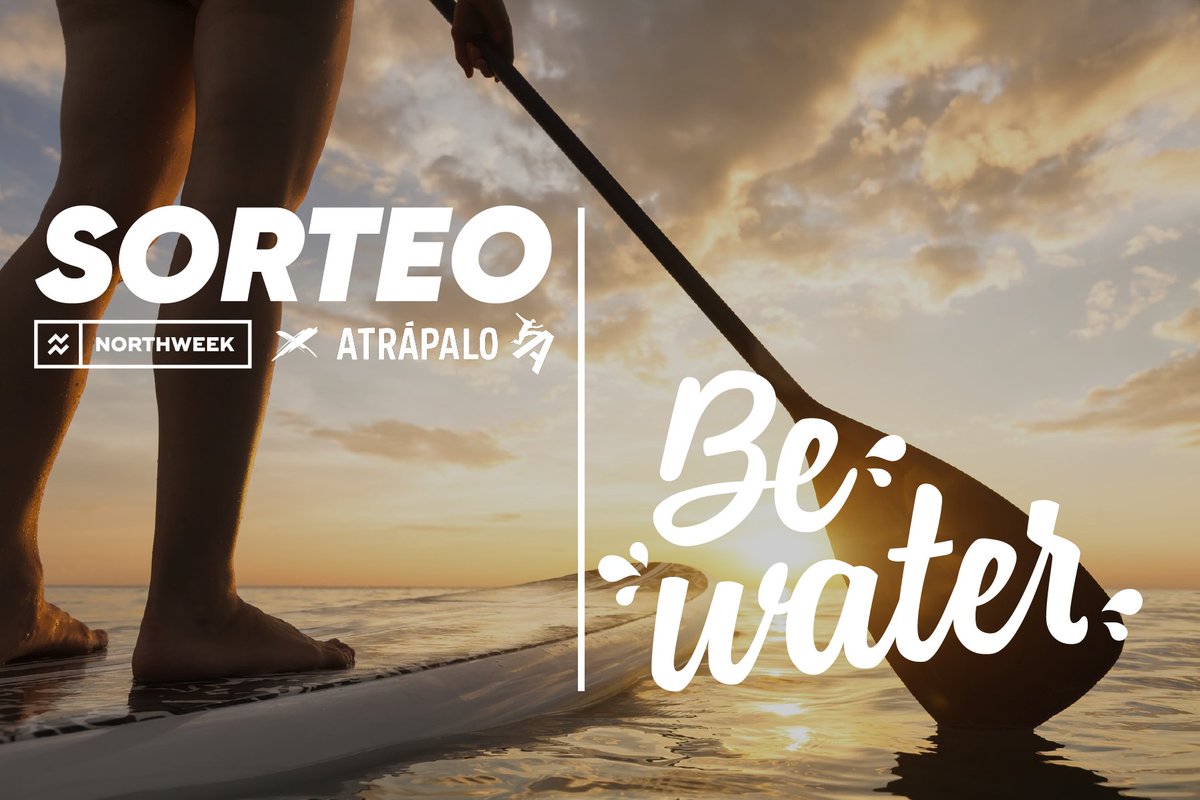 Northweek's tweet photo. El veranito se pasa mejor en el agua con las actividades 
 #BeWater de @atrapalo 🚣🏻‍♀️ y si a eso le sumas unas #Northweek 🎉

 🔴Sorteamos un Mega pack Actividad + Gafas entre los que: 
✔️Sigan @Northweek + @atrapalo 
✔️Hagan Rt
✔️Mencione a dos amigos

¡Suerte! https://t.co/8DpcPKyGmD