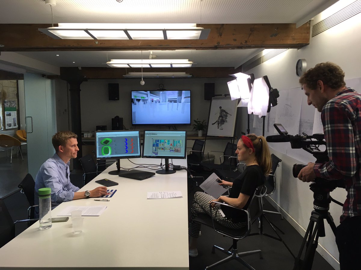 MatthewBirchal4's tweet photo. #outcomedrivendesign Andy Pottinger of @burohappold being filmed for a World Cup themed documentary on the #thescienceofstadia. You can engineer the home advantage. https://t.co/y5QvqdddXV