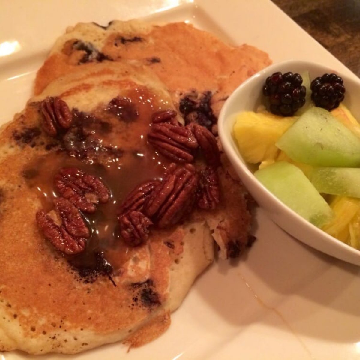 Blueberry pancakes for the win! 🙌