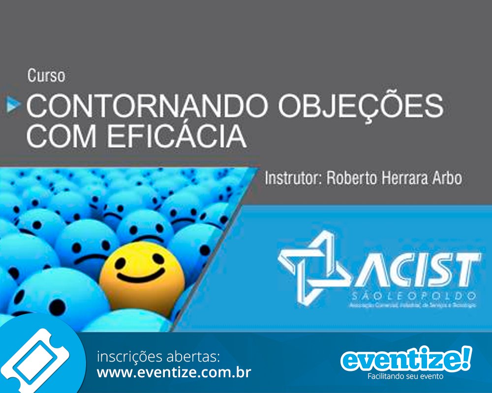 eventizebr's tweet image. Inscrições abertas para o curso Contornando Objeções com Eficácia.

Informações e inscrições: goo.gl/aXXCGP

Realização: ACIST São Leopoldo

eventize! você também
eventize.com.br

#eventize #ACIST