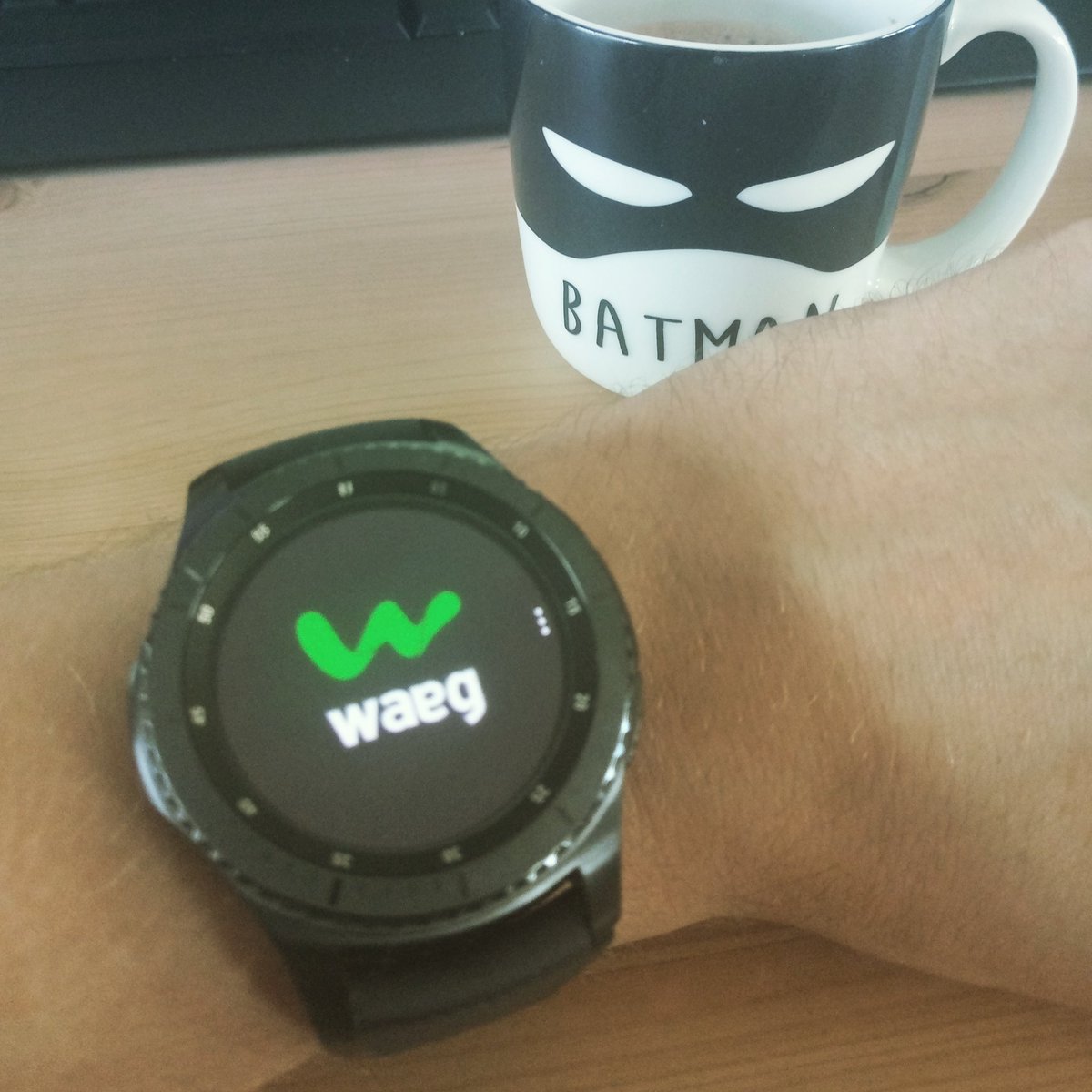 Still thrilled with the amazing gift! Thanks <a href="/waeg_consulting/">Waeg, an IBM Company</a> ... Next step: exploring <a href="/salesforce/">Salesforce</a> possibilities for <a href="/INGBelgie/">ING België</a> :-) #smartwatch 
#Salesforce #automation