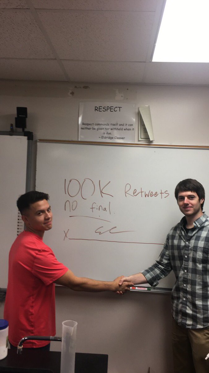 ethan_m_burgess's tweet photo. MR. COX SAID 100K RETWEETS BY TOMORROW WE DONT HAVE TO TAKE A FINAL TWWITTER DO YOUR THING https://t.co/aLSOZBUWQx