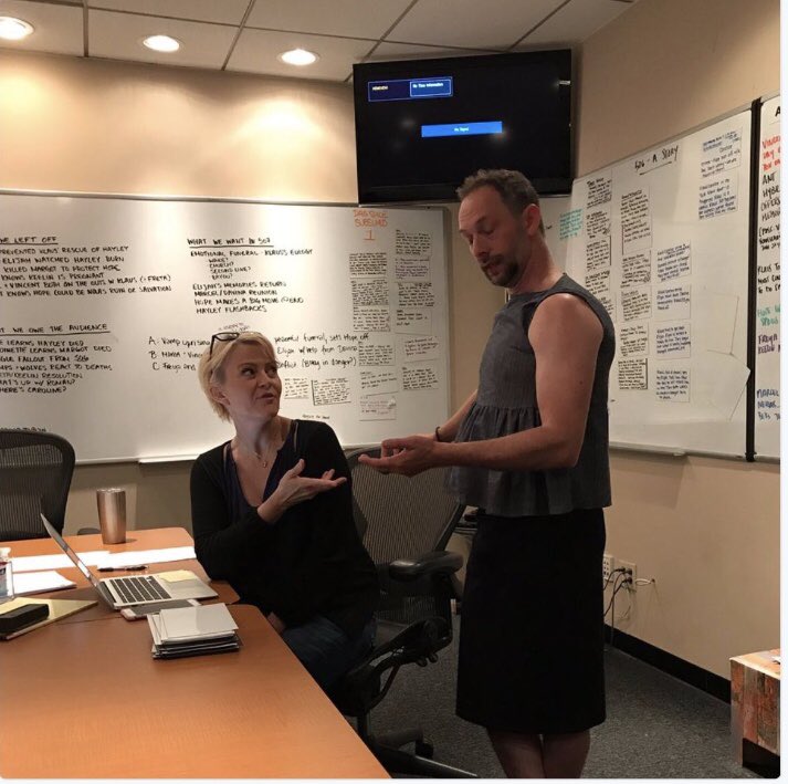 I’m really excited for the new episode of TO for #Klaroline scenes but I’m also really nervous because on that board it says something about Hayley being dead so we’ll probs see Hayley die which makes me really sad because I love her character! 😢
