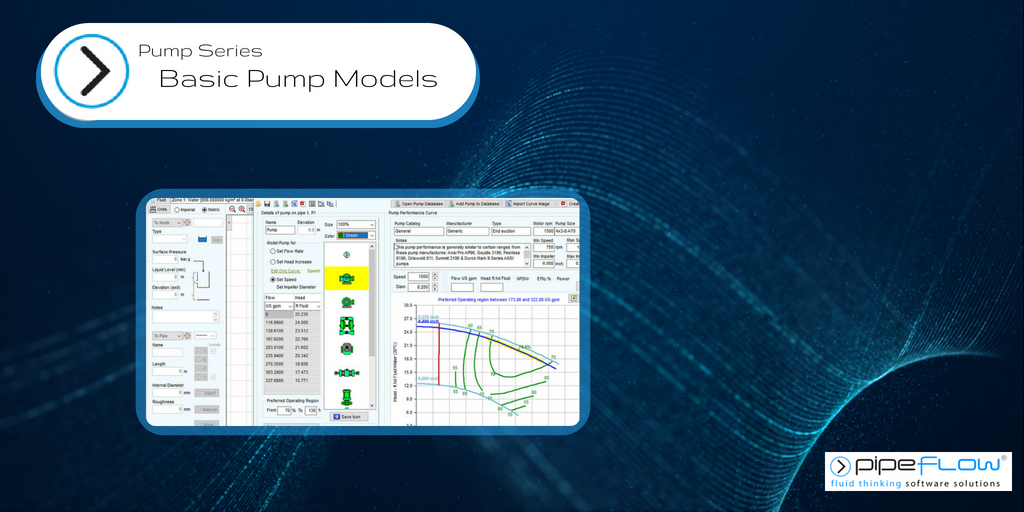 pipeflow's tweet photo. NEW!!!
#PipeFlowExpert #Pump Series
Check out Part 1 of our new #Pipe #Flow Expert #Software Pump Series --- Basic Pump Modelling.
Adding a pump in a pipe system modelled as a fixed flow pump, or a fixed head pump, or as a fixed speed pump.
#PumpTalk
https://t.co/ZaWPk6eUws https://t.co/zK6fK9RQzc
