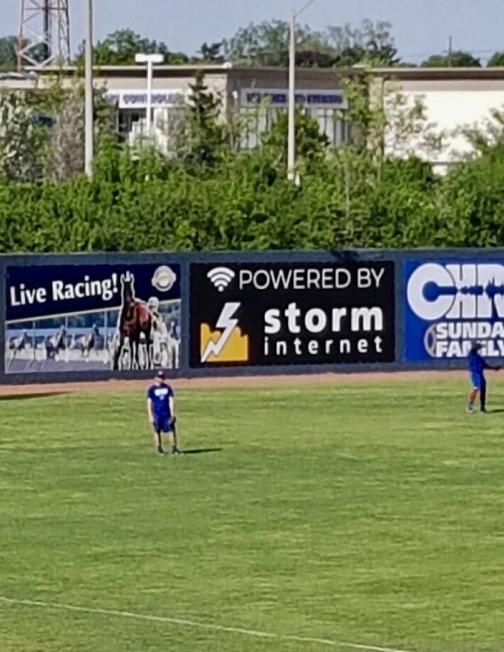 StormISP's tweet photo. If you’re catching an @OttawaChampions baseball game this season, you’ll be pleased to know that there’s now FREE public Wi-Fi at the stadium, thanks to #StormInternet! Now there’s no reason not to share your BEST game-time selfie! #BeAChampion #WiFi #PoweredByStorm https://t.co/rXDHZo03kH