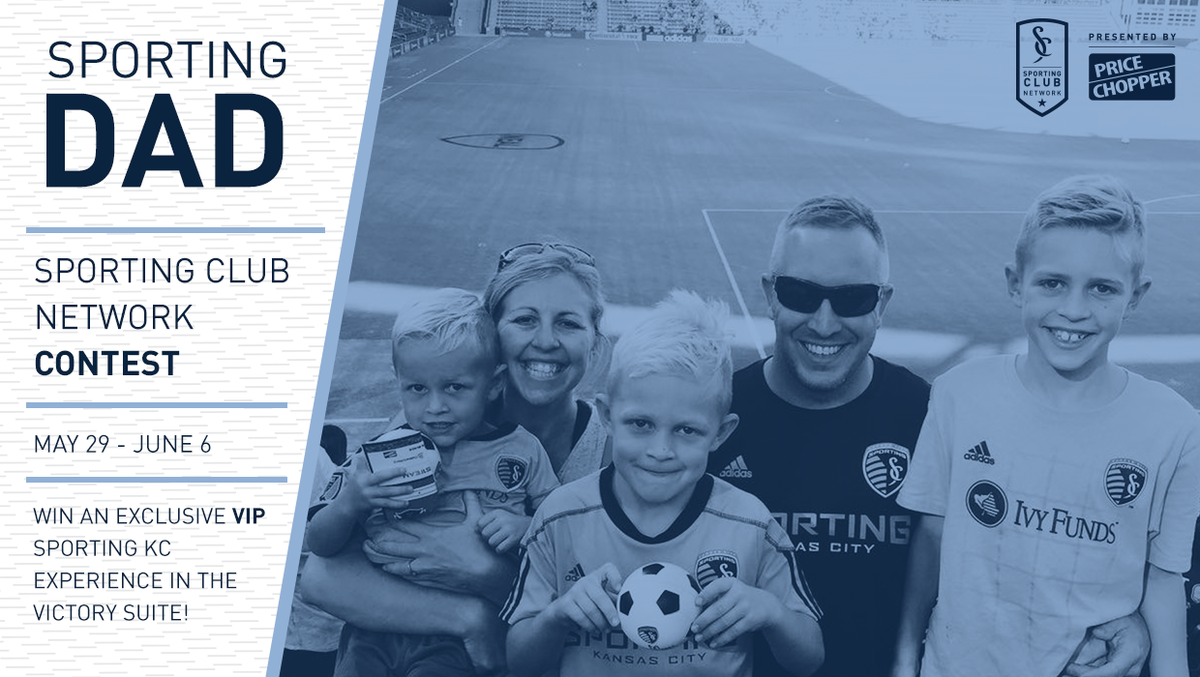 sportingkcyouth's tweet photo. #SportingDad, presented by @my_pricechopper, is back! Does your dad deserve the coolest Father's Day present? Apply now to win 4 Victory Suite tickets to a @SportingKC game!
Details & to apply➡️ https://t.co/NlAYTG2a3p https://t.co/hORa3nMkwB