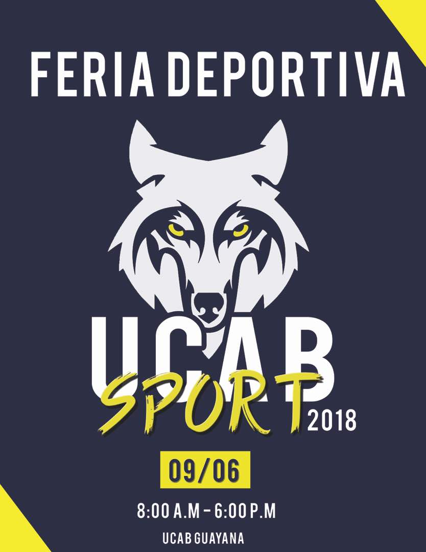 cdeportesucabg's tweet photo. No te lo pierdas la Feria #ucabsport para toda la ciudad, visita nuestras instalaciones y disfruta de un ambiente deportivo y familiar. https://t.co/pXTm1ypSXB