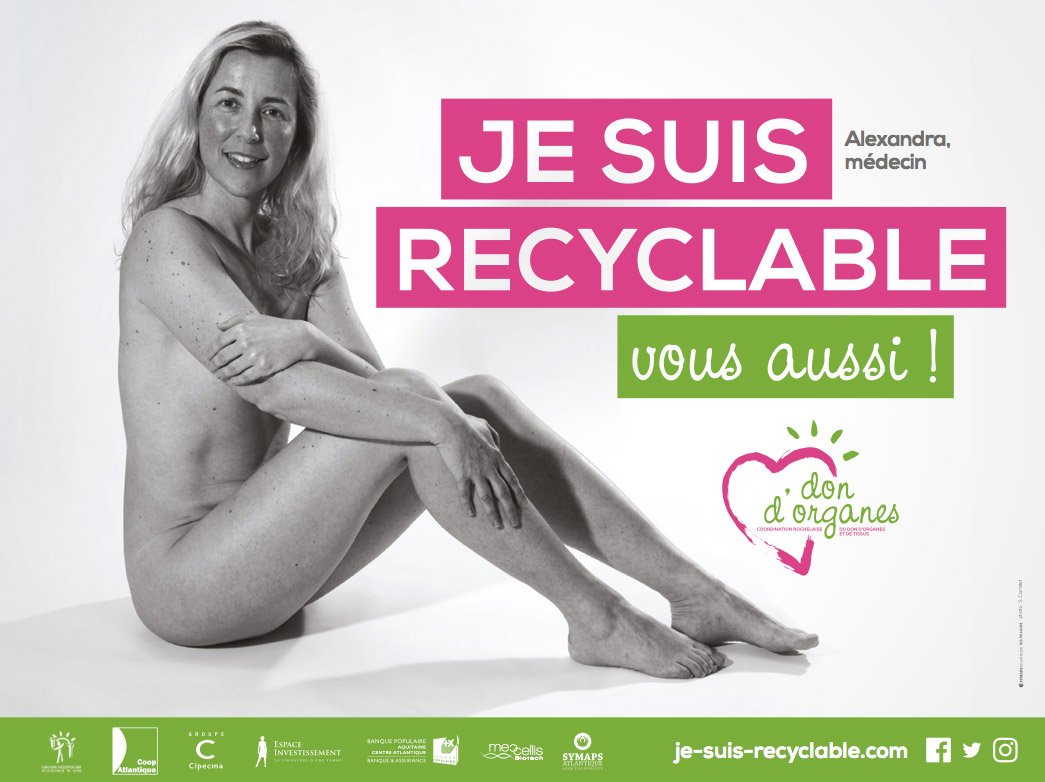 Suite et fin des visuels !
Un GRAND MERCI à nos modèles d'avoir accepté de poser pour notre nouvelle #campagne de #sensibilisation au don d'organes 💕🤗 
#dondorganes #JeSuisRecyclable