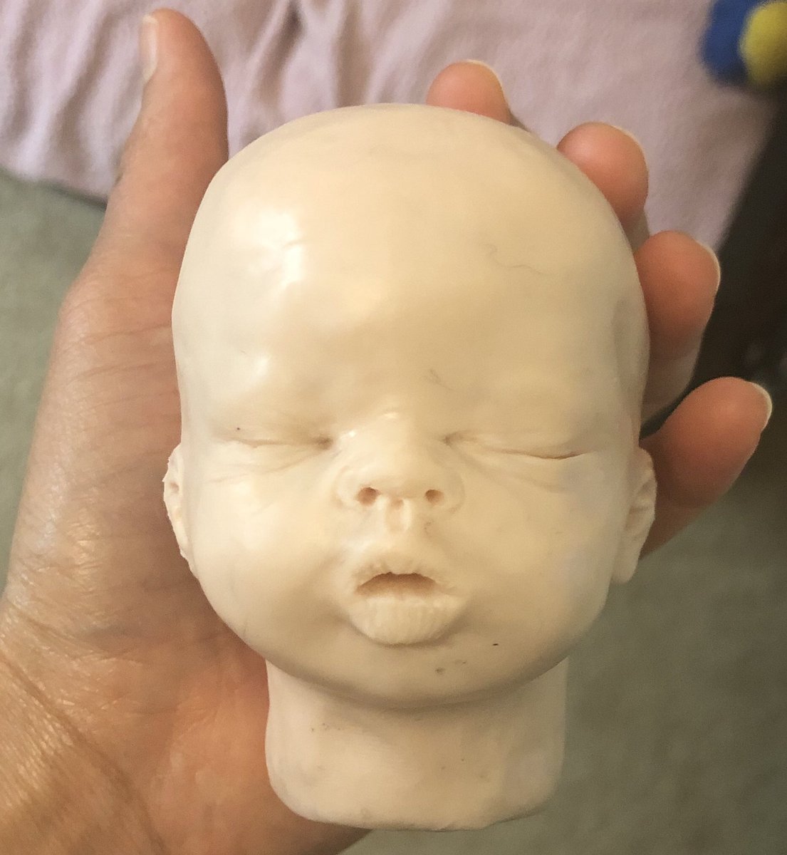 GirllandS's tweet photo. My first polymers clay reborn baby head that I'm going to turn into a silicone reborn baby doll. Go me!
Feel free to DM me to pay on here too. Girlland’s Reborns (Reborns Like Omgish!)😜 https://t.co/7tLviGyPkx I’m almost finish. I get it from my mother.🥇Girlland😘👍🏼 https://t.co/quMROeV4YL