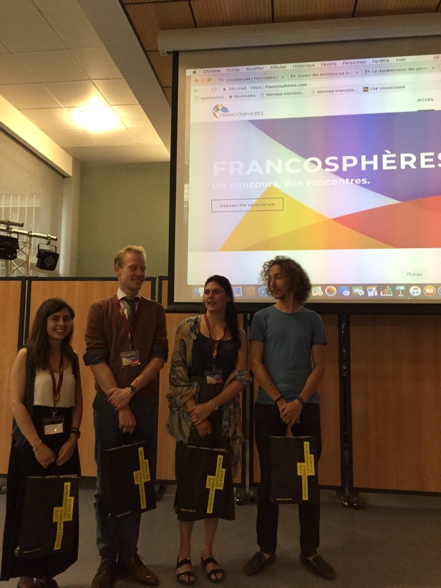 Bravo à notre doctorante <a href="/HachemMelissa/">Melissa Hachem</a> qui remporte le prix Coup de coeur du concours #Francosphères pour la vidéo de son projet de thèse portant sur l'exposition aux particules ultrafines et au carbone suie des chauffeurs de taxis <a href="/ciup_fr/">Cité internationale universitaire de Paris</a>