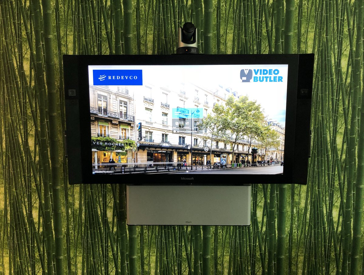 TeamUpRoom's tweet photo. Today we installed two @microsoftnl #SurfaceHub in the new Dusseldorf office of @Redevco Mounted on motorized wallmounts and #EagleEye IV PTZ USB camera used for Collab and highend Videoconference with @VideobutlerNL Picture is of the 55” Hub https://t.co/0qQaxGH4zg
