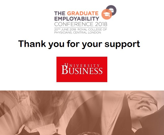 grademploy21's tweet image. Our media partner @UB_UK is an indispensable resource to obtain the latest news and opinions from across the #graduateemployablity landscape, and wider higher education sector. | To subscribe, click here: goo.gl/2PBFSE #Grad18