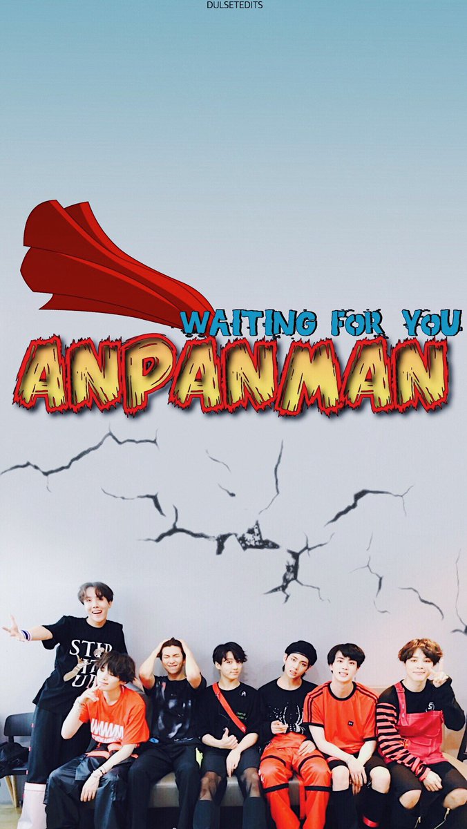 둘 셋 편집 Bts Anpanman Wallpaper Lockscreen Rt If You Re Going To Save Or Use It Bts Twt Credit Us If Reposting