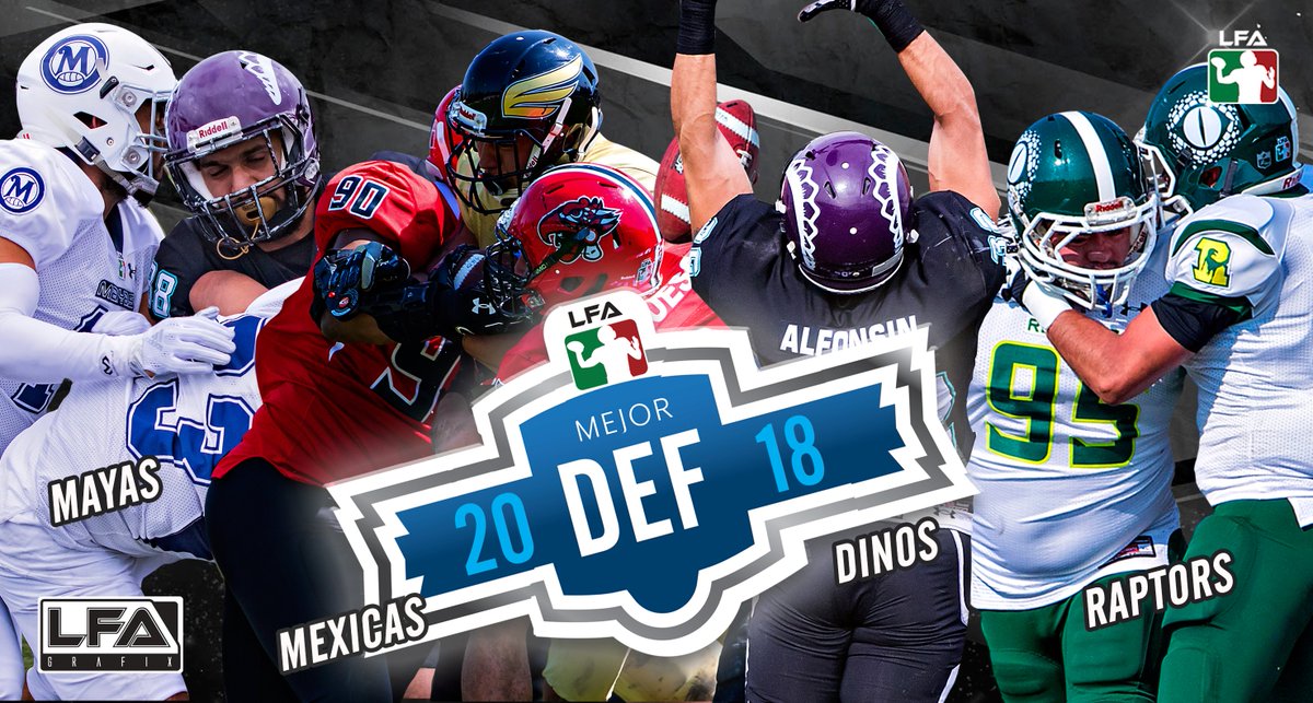 LFA_Mex's tweet photo. ¿Cuál fue la mejor defensiva en la temporada 2018? 🤔
#ImperioAzul
#SangreMExica
#OlaMorada
#FuriaVerde https://t.co/eHOnijeQQs