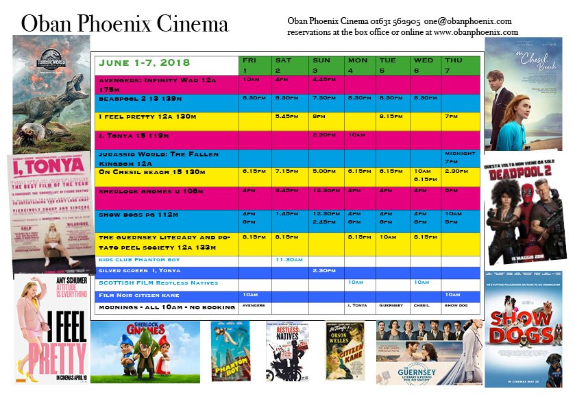 ObanPhoenix's tweet photo. Jurassic World, Show Dogs and much much more - https://t.co/ODDxnoVwGG https://t.co/4sOciLmW1y