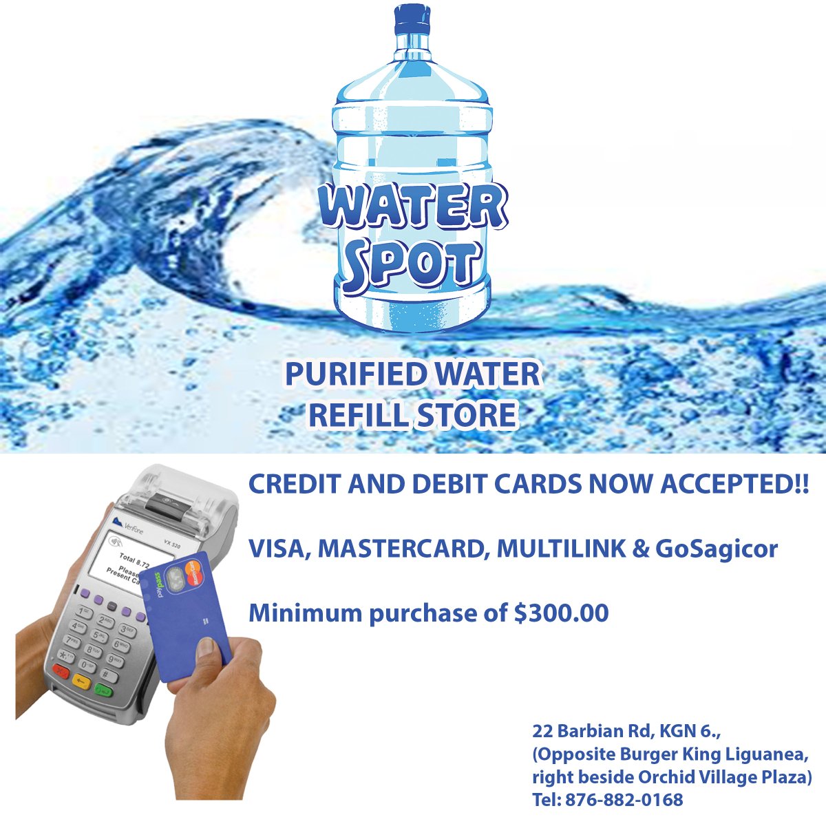 No Cash? No Problem!
We NOW accept Credit and Debit Cards!
Mastercard, Visa, Multilink, GoSagicor (Keycard not accepted)
Minimum $300.00

Visit us at 22 Barbican Road, Kinston 6 (Opposite Burger King Liguanea, right beside Orchid Village Plaza)

Open everyday