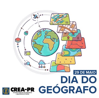 CREA_PR's tweet photo. Estudar, entender e explicar o mundo que vivemos, a partir dos aspectos sociais, econômicos, políticos e geológicos, entre outros, é a especialidade do Geógrafo. E por isso, esse profissional merece sempre ser lembrado.
Parabéns, a todos os Geógrafos!
#CREAPR #Geógrafo https://t.co/LsKeAjrNRj