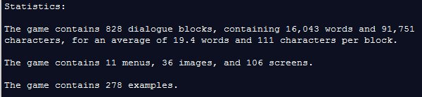 pajamapro's tweet photo. Here's a little Ren'Py mumbo jumbo on how far along our demo is, including the final wordcount. #gamedev #indiedev #vndev #devtalk https://t.co/v1kF390kgb