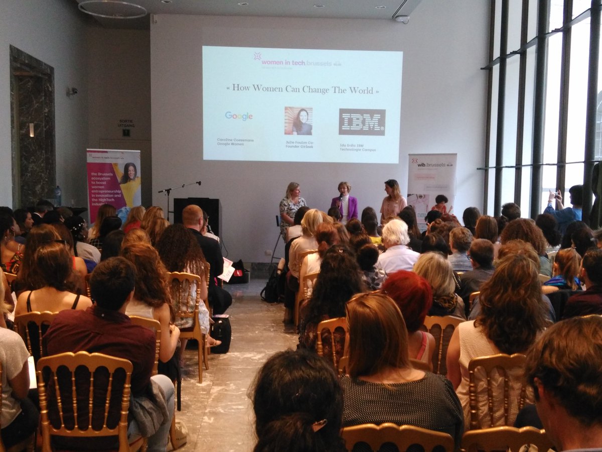 AlisonPicalausa's tweet photo. Tonight it's about how women can change the world 😉 we are celebrating the 1st anniversary of Women in tech Brussels! #WITbrussels #timesupgodigital https://t.co/7OupDNYi3b