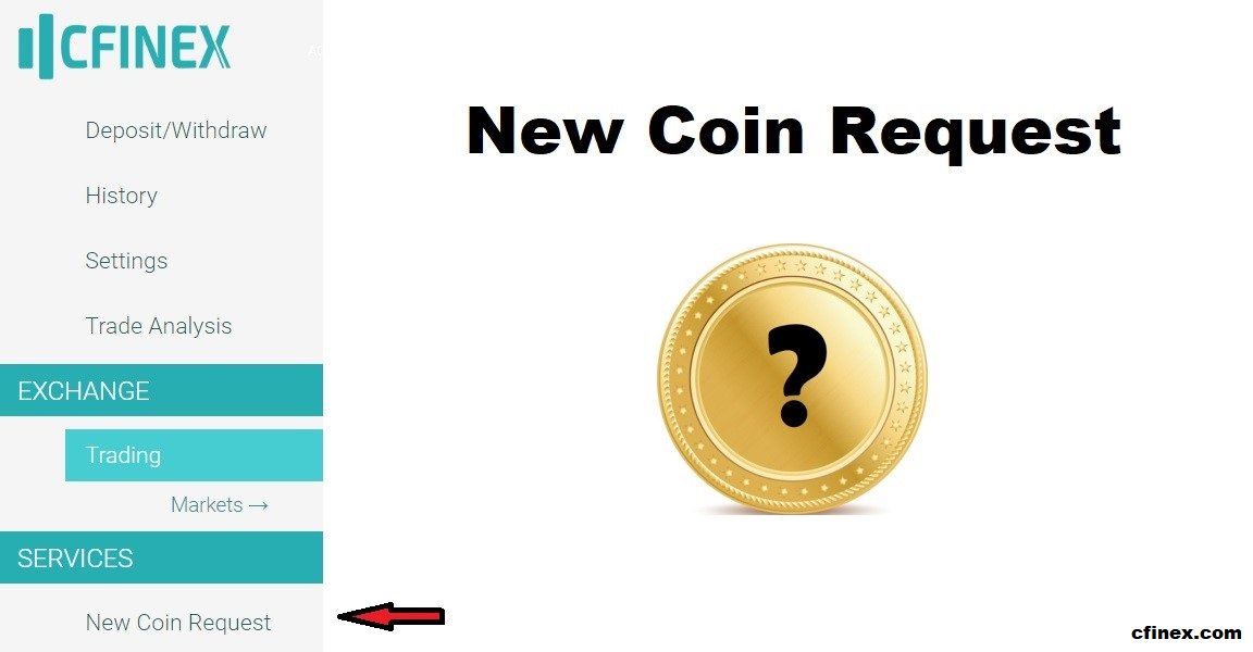 cfinex's tweet photo. Do you want new listing in #Cfinex? Use "New Coin Request". 

#exchange #cfinexexchange #cryptocurrency #crypto #blockchain #btc #eth #csc #morph #EAC https://t.co/oTsI0fYtmg