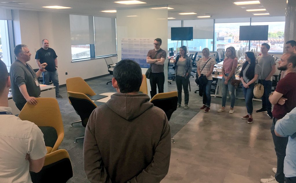 CompozedLabs's tweet image. Welcoming new @AllstateNI graduates to the Belfast lab #heretostay