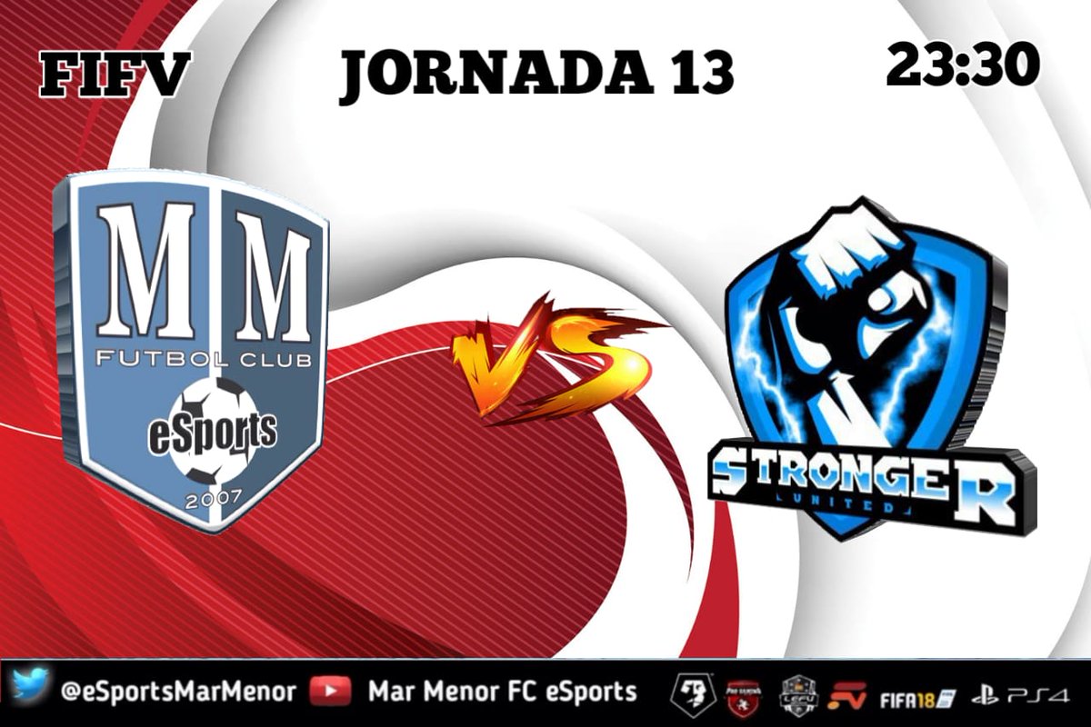 MV3United's tweet photo. 📂📂#FIFV / #MATCHDAY ¡Buscaremos la victoria también en @FifvEspana 🆚 @StrongerUnited_!
🚩📋➡️ Jornada 13
⌚⏱️➡️ 23:30
📽️📺➡️https://t.co/nfKG2LcIWW https://t.co/fEkp0bfjn9