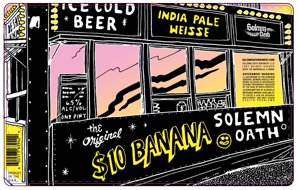 guysdrinkinbeer's tweet photo. UPDATES: Tons of new labels on the site today, including one from @solemnoathbeer with fortuitous timing for the return of @arresteddev today -- there's always money in the banana stand. 

https://t.co/xwY0NprETC https://t.co/gJWn8LzKRn