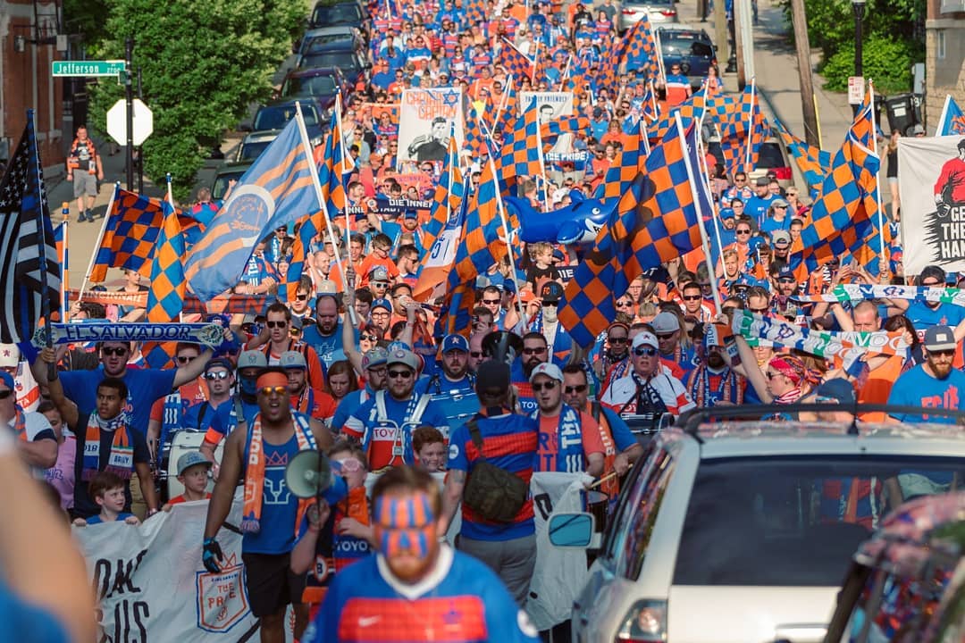 CincyProblems's tweet photo. The wait is over, Cincinnati.. WE DID IT!! 

We all came together and made this happen for our city. It's absolutely amazing how far we've come in two years. 👏💙🧡⚽ #MLS2CINCY #JoinTheMarch https://t.co/PrE8StqCpv