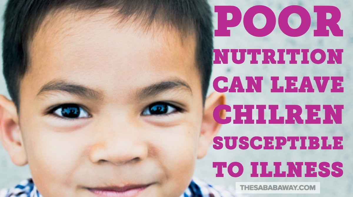 sababawater's tweet photo. Poor #nutrition can leave children susceptible to illness. #fighthunger #thesababaway https://t.co/TYJQIIG2Lo
