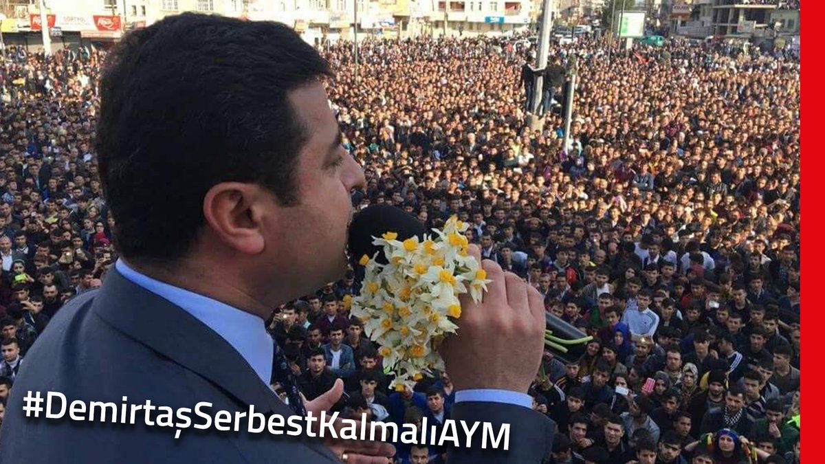 Demirtaş hükümlü değil, tutuklu. Yani hakkında verilmiş 1 tek gün hapis cezası bile yok!  Kaçma şüphesi yok, çünkü kendisi yurt dışından geldi de tutuklandı. E öyleyse #DemirtaşSerbestKalmalıAYM, değil mi?