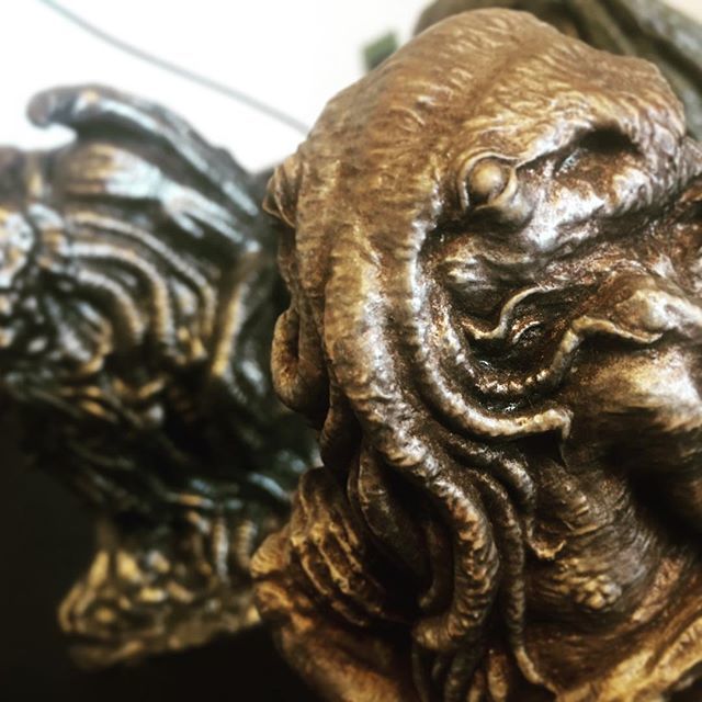cthulhu_project's tweet photo. Cthulhu statuettes, updating Etsy store #cthulhu #lovecraft #idol #statuette #resin #handpainted #handmade #lovecraftian #horror #tentacles #monster #props #callofcthulhu #hpl #cthulhushop #etsy #cthulhuproject https://t.co/fbKfmrUcfR