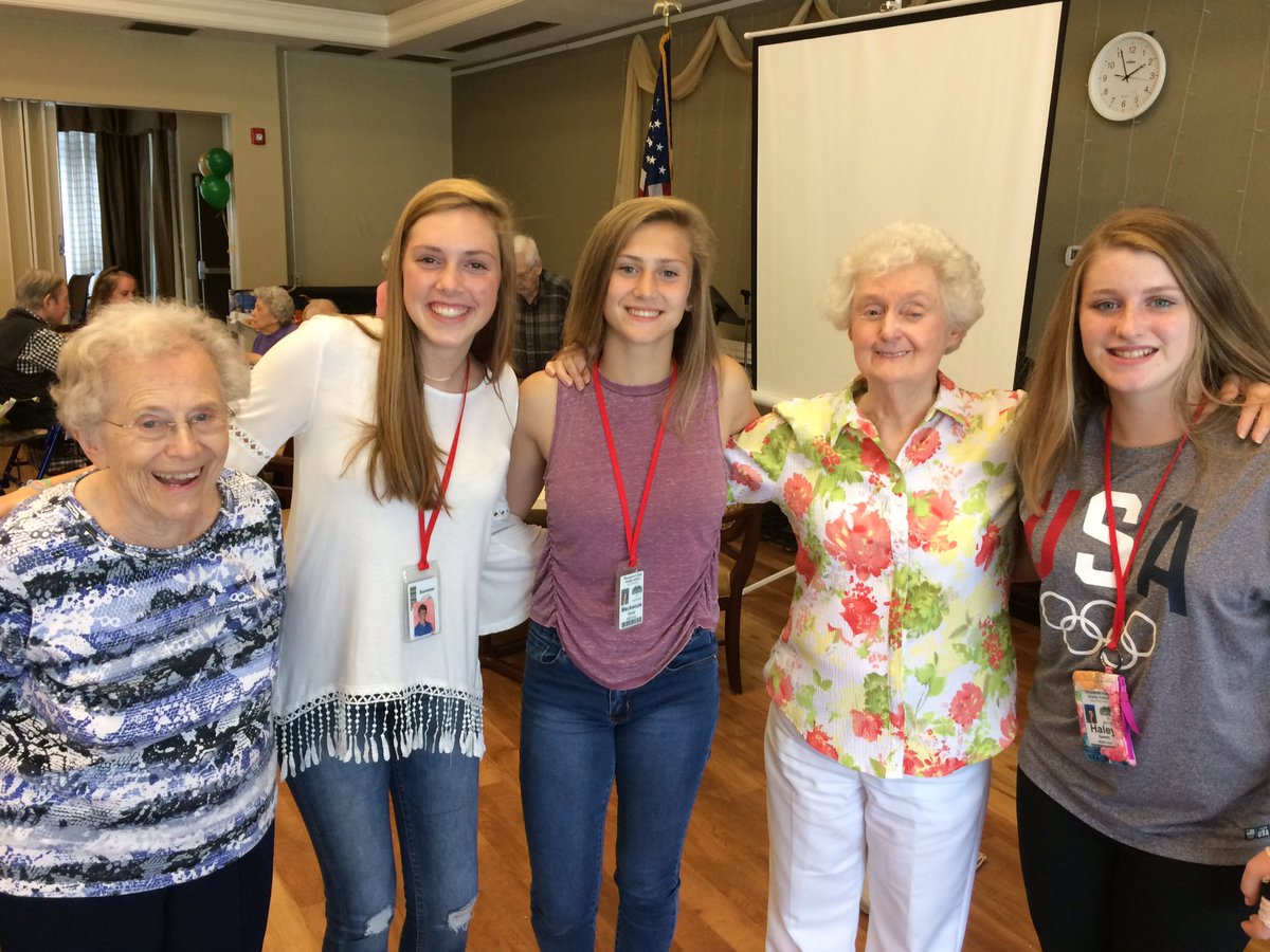 MGMSiCivics's tweet photo. iCivics students visit Presbyterian Community residents at their home to have lunch and say good-bye! @mgmgators @MGMSiCivics @ https://t.co/5FHijXoHQe